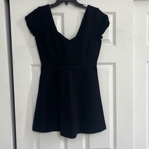 Black mini dress